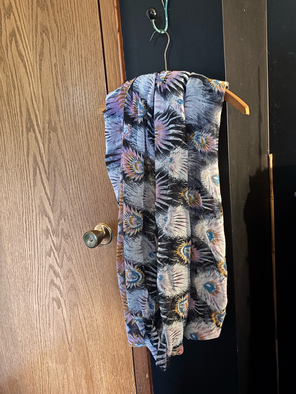 Peacock Feather Infinity Scarf